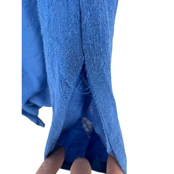 Women's Aria Layered Dress NWT Sharkbite XL Blue White Cotton Polyester - Picture 9 of 10